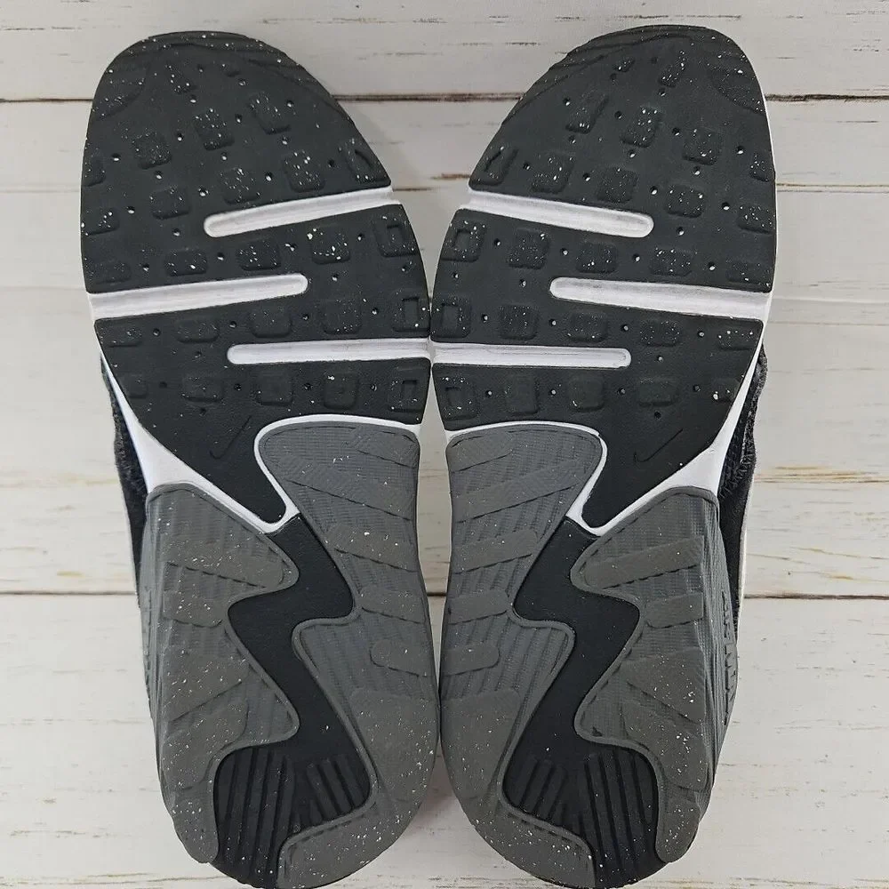 Nike Air Max Shoes Youth 2 Y Excee Athletic Sneakers Black Leather CD6892-001‎